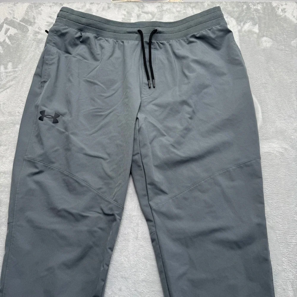 Under Armour Pants Mens 2XL Gray 1373863 Sportstyle Elite Joggers Athletic Train